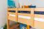 Jugendstockbett 120 x 190 cm | Massivholz: Buche | Natur Lackiert | umbaubar in 2 Einzelbetten | Premium-Qualität | inkl. Rollroste Abbildung