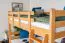 Kinderetagenbett 120 x 190 cm | Massivholz: Buche | Natur Lackiert | umbaubar in 2 Einzelbetten | Premium-Qualität | inkl. Rollroste Abbildung
