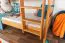 Jugendetagenbett 90 x 190 cm | Massivholz: Buche | Natur Lackiert | umbaubar in 2 Einzelbetten | Premium-Qualität | inkl. Rollroste Abbildung