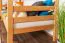 Kinderstockbett 90 x 200 cm | Massivholz: Buche | Natur Lackiert | umbaubar in 2 Einzelbetten | Premium-Qualität | inkl. Rollroste Abbildung