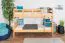 Jugendetagenbett 90 x 190 cm | Massivholz: Buche | Natur Lackiert | umbaubar in 2 Einzelbetten | Premium-Qualität | inkl. Rollroste Abbildung