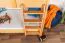 Jugendetagenbett 90 x 190 cm | Massivholz: Buche | Natur Lackiert | umbaubar in 2 Einzelbetten | Premium-Qualität | inkl. Rollroste Abbildung