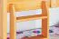 Kinderstockbett 90 x 200 cm | Massivholz: Buche | Natur Lackiert | umbaubar in 2 Einzelbetten | Premium-Qualität | inkl. Rollroste Abbildung