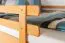 Stockbett für Jugendliche 160 x 190 cm | Massivholz: Buche | Natur Lackiert | umbaubar in 2 Einzelbetten | inkl. Rollroste Abbildung