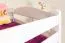Jugendstockbett 90 x 200 cm | Massivholz: Buche | Weiß Lackiert | umbaubar in 2 Einzelbetten | Premium-Qualität | inkl. Rollroste Abbildung