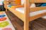 Kinderstockbett 90 x 200 cm | Massivholz: Buche | Natur Lackiert | umbaubar in 2 Einzelbetten | Premium-Qualität | inkl. Rollroste Abbildung