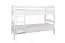 Kinderzimmer-Stockbett 90 x 200 cm | Massivholz: Buche | Weiß Lackiert | umbaubar in 2 Einzelbetten | Premium-Qualität | inkl. Rollroste Abbildung