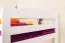 Jugendstockbett 90 x 200 cm | Massivholz: Buche | Weiß Lackiert | umbaubar in 2 Einzelbetten | Premium-Qualität | inkl. Rollroste Abbildung