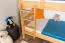 Kinderstockbett 90 x 200 cm | Massivholz: Buche | Natur Lackiert | umbaubar in 2 Einzelbetten | Premium-Qualität | inkl. Rollroste Abbildung