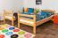Kinderstockbett 90 x 200 cm | Massivholz: Buche | Natur Lackiert | umbaubar in 2 Einzelbetten | Premium-Qualität | inkl. Rollroste Abbildung