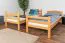 Jugendetagenbett 90 x 190 cm | Massivholz: Buche | Natur Lackiert | umbaubar in 2 Einzelbetten | Premium-Qualität | inkl. Rollroste Abbildung