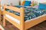 Kinderstockbett 90 x 200 cm | Massivholz: Buche | Natur Lackiert | umbaubar in 2 Einzelbetten | Premium-Qualität | inkl. Rollroste Abbildung