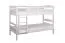 Jugendstockbett 90 x 200 cm | Massivholz: Buche | Weiß Lackiert | umbaubar in 2 Einzelbetten | Premium-Qualität | inkl. Rollroste Abbildung