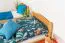 Kinderstockbett 90 x 200 cm | Massivholz: Buche | Natur Lackiert | umbaubar in 2 Einzelbetten | Premium-Qualität | inkl. Rollroste Abbildung