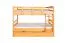 Jugendstockbett 90 x 200 cm + Bettkasten/Stauraum/Ausziehbett | Massivholz: Buche | Natur Lackiert | umbaubar/teilbar in 2 Einzelbetten | inkl. Rollroste Abbildung