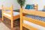Jugendetagenbett 90 x 190 cm | Massivholz: Buche | Natur Lackiert | umbaubar in 2 Einzelbetten | Premium-Qualität | inkl. Rollroste Abbildung