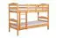 Kinderstockbett 90 x 200 cm | Massivholz: Buche | Natur Lackiert | umbaubar in 2 Einzelbetten | Premium-Qualität | inkl. Rollroste Abbildung