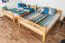 Stockbett für Jugendliche 160 x 190 cm | Massivholz: Buche | Natur Lackiert | umbaubar in 2 Einzelbetten | inkl. Rollroste Abbildung