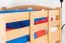Jugendstockbett 90 x 200 cm | Massivholz: Buche | Natur Lackiert | umbaubar in 2 Einzelbetten | Premium-Qualität | inkl. Rollroste Abbildung