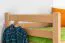 Jugendetagenbett 90 x 200 cm | Massivholz: Buche | Natur Lackiert | umbaubar in 2 Einzelbetten | Premium-Qualität | inkl. Rollroste Abbildung