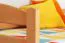 Kinderstockbett 90 x 200 cm | Massivholz: Buche | Natur Lackiert | umbaubar in 2 Einzelbetten | Premium-Qualität | inkl. Rollroste Abbildung