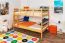 Jugendetagenbett 120 x 200 cm | Massivholz: Buche | Natur Lackiert | umbaubar in 2 Einzelbetten | Premium-Qualität | inkl. Rollroste Abbildung