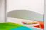 Jugendstockbett 90 x 200 cm | Massivholz: Buche | Weiß Lackiert | umbaubar in 2 Einzelbetten | Premium-Qualität | inkl. Rollroste Abbildung