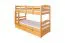 Kinderetagenbett inkl. Stauraum (2 Schubladen) | 90 x 200 cm | Massivholz: Buche | Natur Lackiert | umbaubar in 2 Einzelbetten | Premium-Qualität | inkl. Rollroste Abbildung