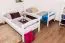 Jugendstockbett 90 x 200 cm | Massivholz: Buche | Weiß Lackiert | umbaubar in 2 Einzelbetten | Premium-Qualität | inkl. Rollroste Abbildung