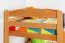 Kinderstockbett 90 x 200 cm | Massivholz: Buche | Natur Lackiert | umbaubar in 2 Einzelbetten | Premium-Qualität | inkl. Rollroste Abbildung