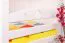 Kinderstockbett inkl. Stauraum (2 Schubladen) | 90 x 200 cm | Massivholz: Buche | Weiß Lackiert | umbaubar in 2 Einzelbetten | Premium-Qualität | inkl. Rollroste Abbildung