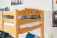 Jugendstockbett 90 x 190 cm | Massivholz: Buche | Natur Lackiert | umbaubar in 2 Einzelbetten | Premium-Qualität | inkl. Rollroste Abbildung