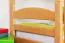 Kinderstockbett 90 x 200 cm | Massivholz: Buche | Natur Lackiert | umbaubar in 2 Einzelbetten | Premium-Qualität | inkl. Rollroste Abbildung