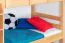 Jugendetagenbett 90 x 200 cm | Massivholz: Buche | Natur Lackiert | umbaubar in 2 Einzelbetten | Premium-Qualität | inkl. Rollroste Abbildung