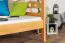 Jugendstockbett 90 x 190 cm | Massivholz: Buche | Natur Lackiert | umbaubar in 2 Einzelbetten | Premium-Qualität | inkl. Rollroste Abbildung