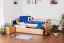 Bettrahmen für Kinder 90 x 200 cm mit Ausziehbett 90 x 190 cm | Massivholz: Buche | Natur Lackiert | inkl. 2. Liegeplatz 90 x 190 cm ausziehbar und 2 Rollrost Abbildung