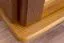 Schmaler Kleiderschrank | 2 Drehtüren | 4 Fächer | mit Kleiderstange | 80 cm breit | Massivholz | Farbe: Eiche Abbildung