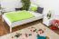 Bettrahmen für Kinder / Kinderbett 90 x 200 cm | Massivholz: Kiefer | Weiß Lackiert Abbildung
