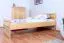 Kinderbett 90 x 200 cm | Massivholz: Kiefer | Natur Lackiert Abbildung