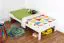 Bettrahmen für Kinder / Kinderbett 90 x 190 cm | Massivholz: Buche | Weiß Lackiert | besonders hohe Qualität Abbildung