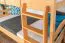 Stockbett für Kinder 90 x 190 cm | Massivholz: Buche | Natur Lackiert | umbaubar in 2 Einzelbetten | inkl. Rollroste Abbildung