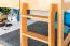 Stockbett für Jugendliche 140 x 190 cm | Massivholz: Buche | Natur Lackiert | umbaubar in 2 Einzelbetten | inkl. Rollroste Abbildung