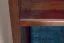Kleiderschrank | 2 Drehtüren | 4 Fächer | mit Kleiderstange | 80 cm breit | Massivholz | Farbe: Nuss Abbildung