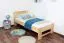 Kinderbett 90 x 200 cm | Massivholz: Buche | Natur Lackiert Abbildung