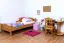 Kinderbett 100 x 200 cm | Massivholz: Buche | Erle Lackiert Abbildung