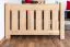 Kinderbett 80 x 200 cm | Massivholz: Buche | Natur Lackiert Abbildung