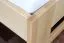 Kinderbett 90 x 200 cm | Massivholz: Buche | Natur Lackiert Abbildung