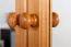 162 cm breiter Kleiderschrank mit 4 Türen, 8 Fächern und 3 Schubladen aus Massiv-Holz | Farbe: Erle | Tiefe: 60 cm Abbildung