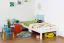 Bettrahmen für Kinder / Kinderbett 90 x 190 cm | Massivholz: Buche | Weiß Lackiert | besonders hohe Qualität Abbildung