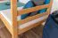 Stockbett für Kinder 90 x 200 cm | Massivholz: Buche | Natur Lackiert | umbaubar in 2 Einzelbetten | inkl. Rollroste Abbildung